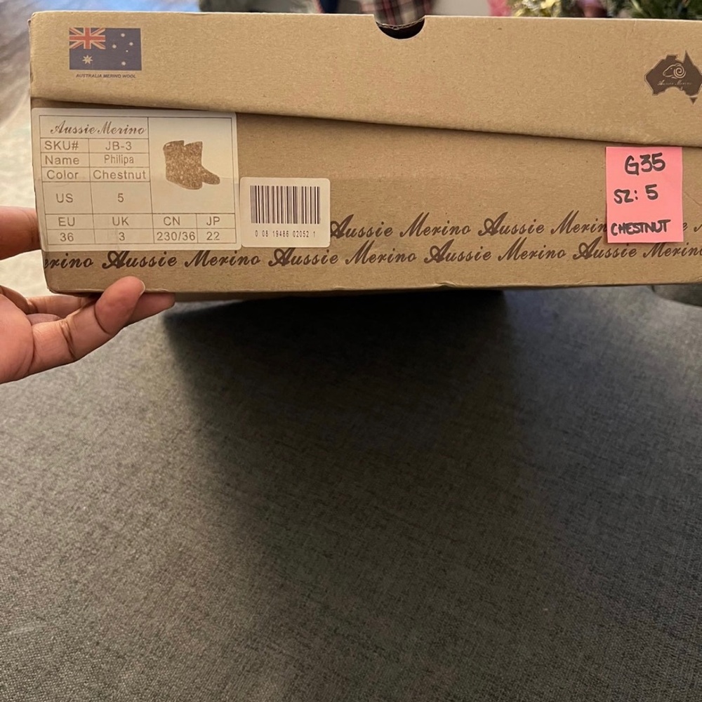 SOLD💜Aussie Marino Philippa boot Sz. W5 Color: Chestnut - Picture 8 of 8